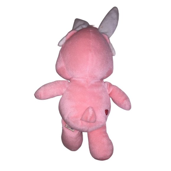 Vintage Care Bears Cheer Bear Wearing Easter Bunny Ears - Plush Vintage Toy - Picture 2 of 6